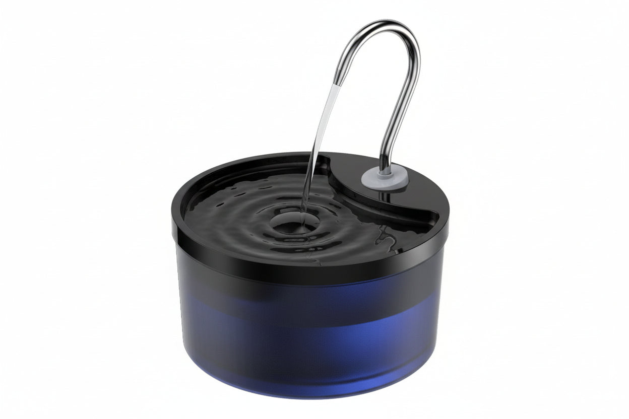 Water fountain dispencer, purified, Black option