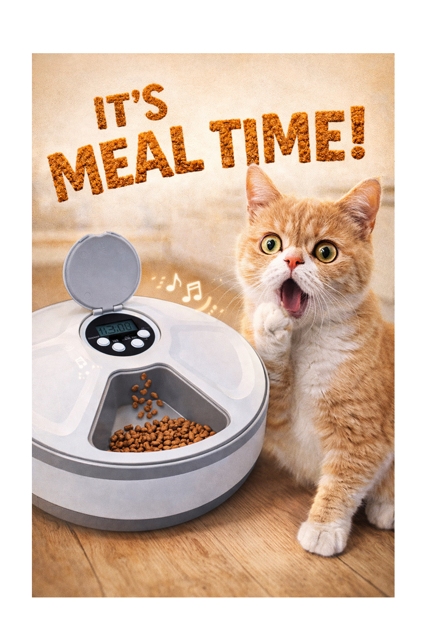 All-Time Food Feeder - max. 6 meals automatically